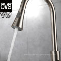 Ovs Contemporary Style 304 Stainless Steel Pull out Kitchen Faucet with Flexible Hose